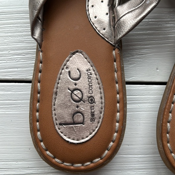 B.O.C Double Knot Pewter Metallic Sandal size 9 - Picture 4 of 6